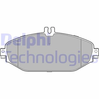 LP3282 DELPHI Комплект тормозных колодок, дисковый тормоз