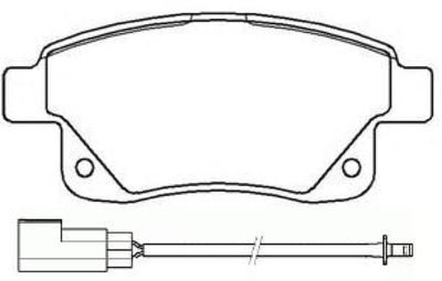 AKD0046 ASVA Комплект тормозных колодок, дисковый тормоз