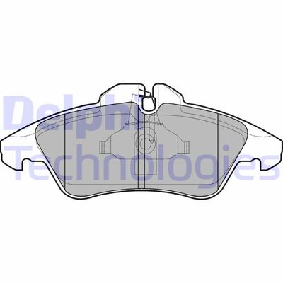 LP980 DELPHI Комплект тормозных колодок, дисковый тормоз