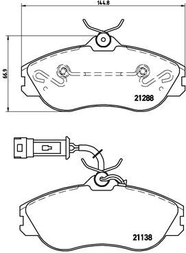 P85018 BREMBO Комплект тормозных колодок, дисковый тормоз