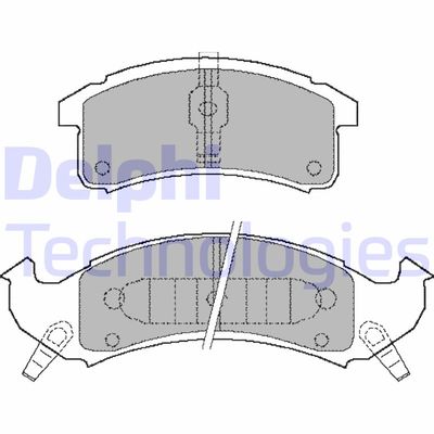 LP897 DELPHI Комплект тормозных колодок, дисковый тормоз