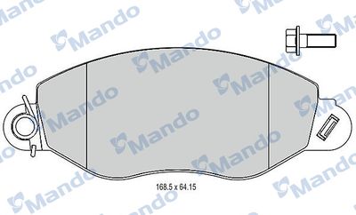 MBF015742 MANDO Комплект тормозных колодок, дисковый тормоз