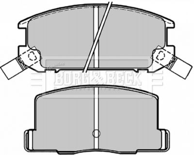 BBP1504 BORG & BECK Комплект тормозных колодок, дисковый тормоз
