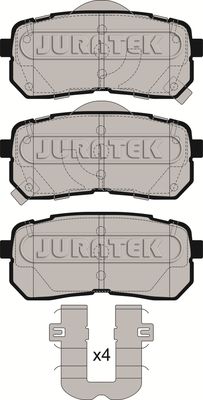 JCP4004 JURATEK Комплект тормозных колодок, дисковый тормоз