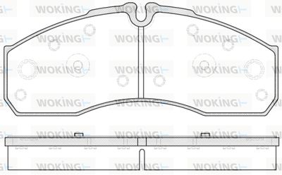P751330 WOKING Комплект тормозных колодок, дисковый тормоз