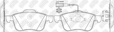 PN0382W NiBK Комплект тормозных колодок, дисковый тормоз