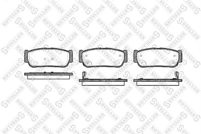 1074002SX STELLOX Комплект тормозных колодок, дисковый тормоз