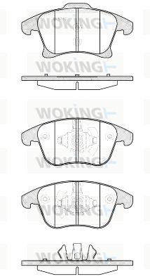 P1349320 WOKING Комплект тормозных колодок, дисковый тормоз