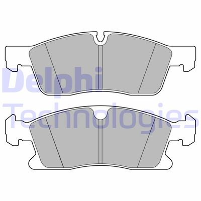 LP3628 DELPHI Комплект тормозных колодок, дисковый тормоз