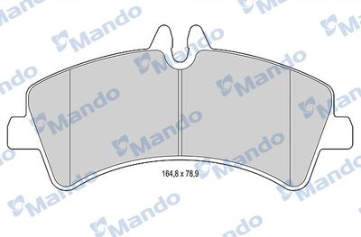 MBF015040 MANDO Комплект тормозных колодок, дисковый тормоз