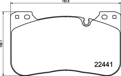 P06100 BREMBO Комплект тормозных колодок, дисковый тормоз