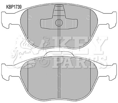 KBP1739 KEY PARTS Комплект тормозных колодок, дисковый тормоз