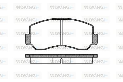 P194340 WOKING Комплект тормозных колодок, дисковый тормоз