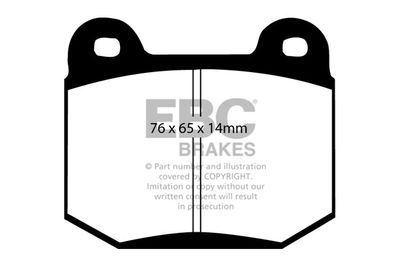 DP41538R EBC Brakes Комплект тормозных колодок, дисковый тормоз