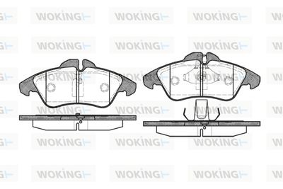 P478300 WOKING Комплект тормозных колодок, дисковый тормоз