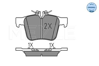 0252535416 MEYLE Комплект тормозных колодок, дисковый тормоз