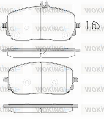 P1926300 WOKING Комплект тормозных колодок, дисковый тормоз