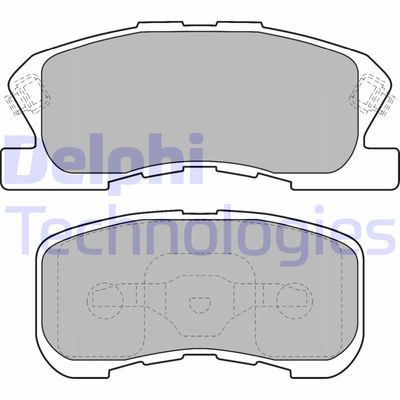 LP1551 DELPHI Комплект тормозных колодок, дисковый тормоз