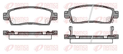083802 REMSA Комплект тормозных колодок, дисковый тормоз