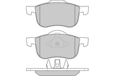 120842 E.T.F. Комплект тормозных колодок, дисковый тормоз