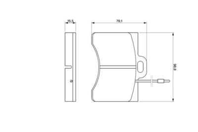 0986463561 BOSCH Комплект тормозных колодок, дисковый тормоз