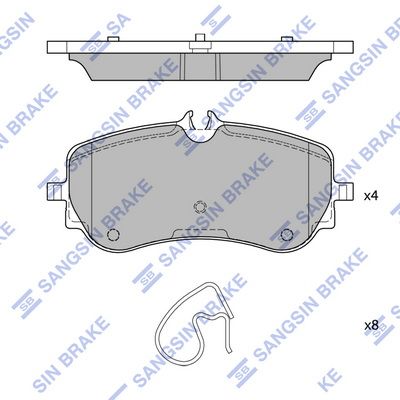 SP4402 Hi-Q Комплект тормозных колодок, дисковый тормоз