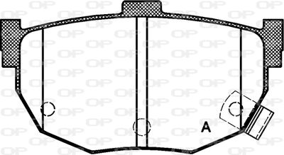 BPA029432 OPEN PARTS Комплект тормозных колодок, дисковый тормоз