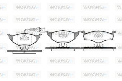 P618311 WOKING Комплект тормозных колодок, дисковый тормоз