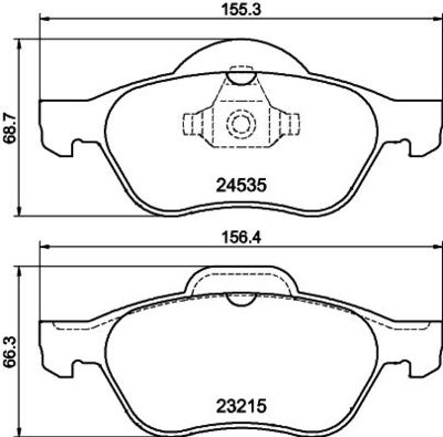 PCP1199 DON Комплект тормозных колодок, дисковый тормоз