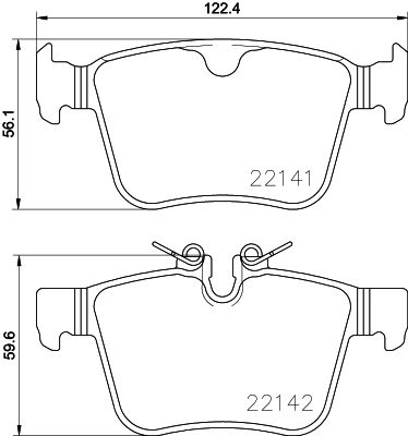 P86029 BREMBO Комплект тормозных колодок, дисковый тормоз