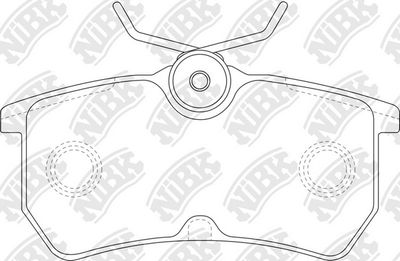 PN0120 NiBK Комплект тормозных колодок, дисковый тормоз