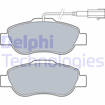 LP3412 DELPHI Комплект тормозных колодок, дисковый тормоз