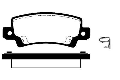 RA05420 RAICAM Комплект тормозных колодок, дисковый тормоз