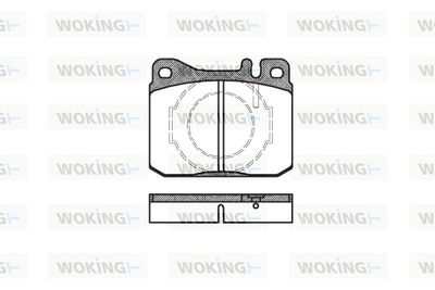 P110340 WOKING Комплект тормозных колодок, дисковый тормоз