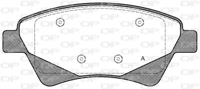 BPA097620 OPEN PARTS Комплект тормозных колодок, дисковый тормоз