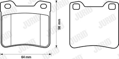 571899D JURID Комплект тормозных колодок, дисковый тормоз