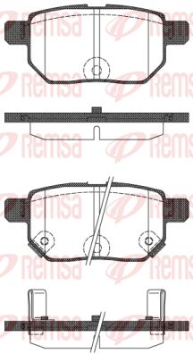 128622 REMSA Комплект тормозных колодок, дисковый тормоз