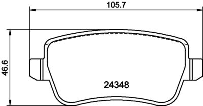 PCP1562 DON Комплект тормозных колодок, дисковый тормоз