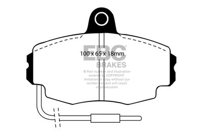 DP5426NDX EBC Brakes Комплект тормозных колодок, дисковый тормоз