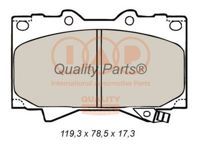 70417052P IAP QUALITY PARTS Комплект тормозных колодок, дисковый тормоз