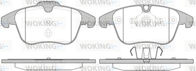 P1349310 WOKING Комплект тормозных колодок, дисковый тормоз
