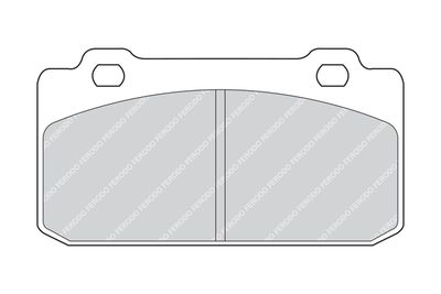 FDB349 FERODO Комплект тормозных колодок, дисковый тормоз