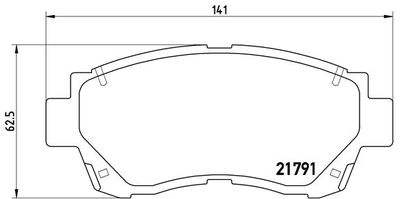 P83027 BREMBO Комплект тормозных колодок, дисковый тормоз