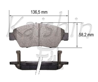 FK5174 KAISHIN Комплект тормозных колодок, дисковый тормоз