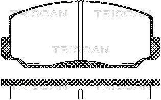 811040022 TRISCAN Комплект тормозных колодок, дисковый тормоз