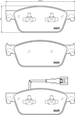 FK20168 KAISHIN Комплект тормозных колодок, дисковый тормоз