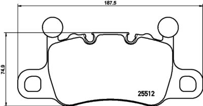 P65038 BREMBO Комплект тормозных колодок, дисковый тормоз