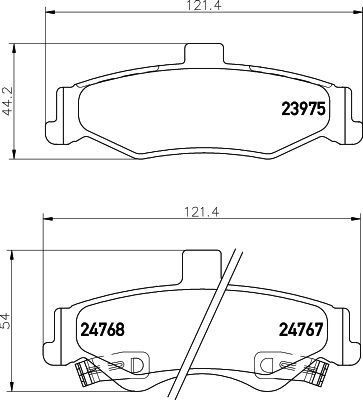 MDB2337 MINTEX Комплект тормозных колодок, дисковый тормоз