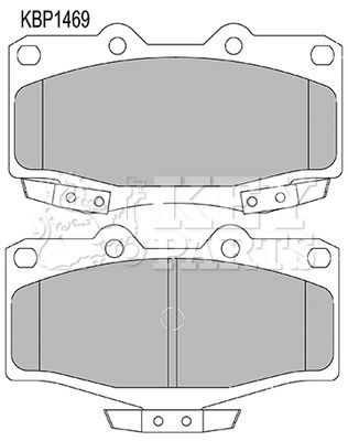 KBP1469 KEY PARTS Комплект тормозных колодок, дисковый тормоз