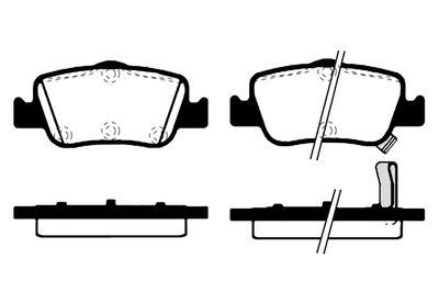 RA09280 RAICAM Комплект тормозных колодок, дисковый тормоз
